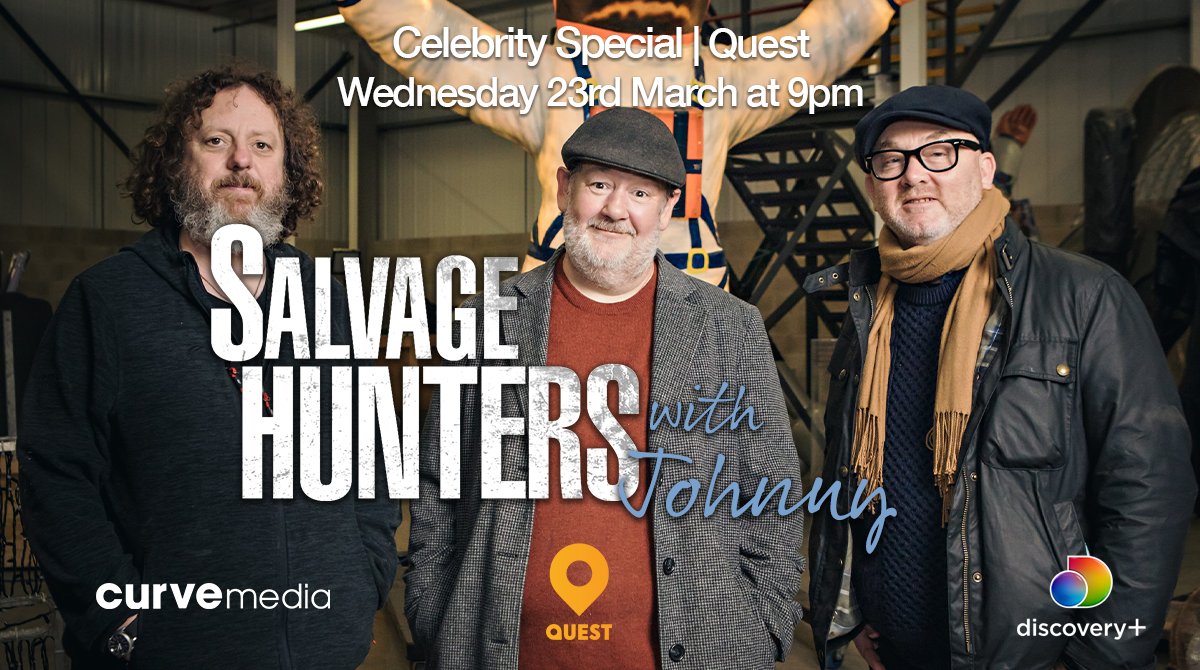Tonight at 9pm, Drew and Tee are joined by the legendary <a href="/JohnnyVegasReal/">Johnny Vegas</a>! Having a passion for collecting, fellow salvage enthusiast Johnny is keen to take his buying and knowledge of the trade to the next level.
@DrewPritchard @Teeinavan <a href="/QuestTV/">Quest</a> <a href="/discoveryplusUK/">discovery+ UK</a> <a href="/ralphineson/">Ralph Ineson</a>