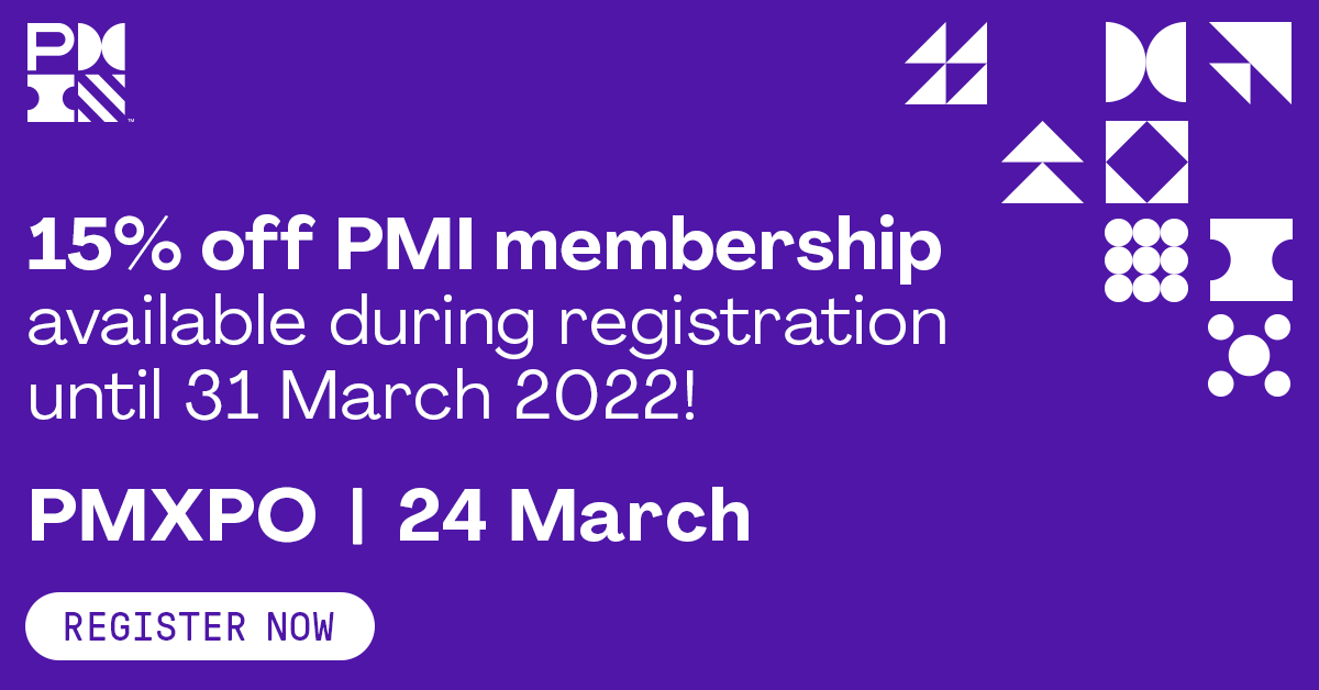 j9lion's tweet photo. Psssst! @PMInstitute is giving you something for FREE - 15% off first-time PMI membership AND #PMITraining when you register for our FREE PMXPO. Sign up: https://t.co/5pNyEaeL04 #ExperiencePMI https://t.co/rADSho80In