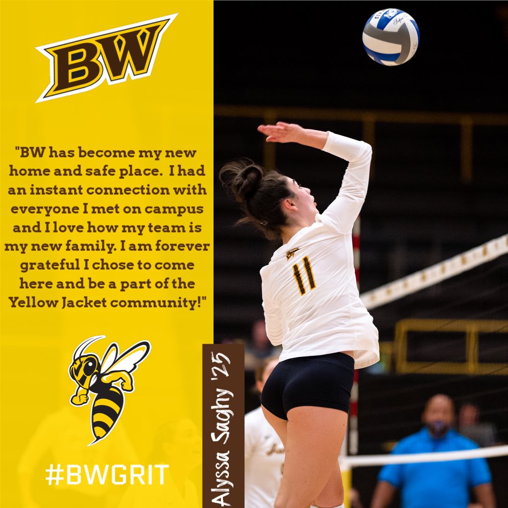 BW_wvolleyball's tweet photo. Freshman Alyssa Saghy shares #WhyBW on this #WhyWednesday #BWGrit #AwwJackets https://t.co/9G3RPlmx3K