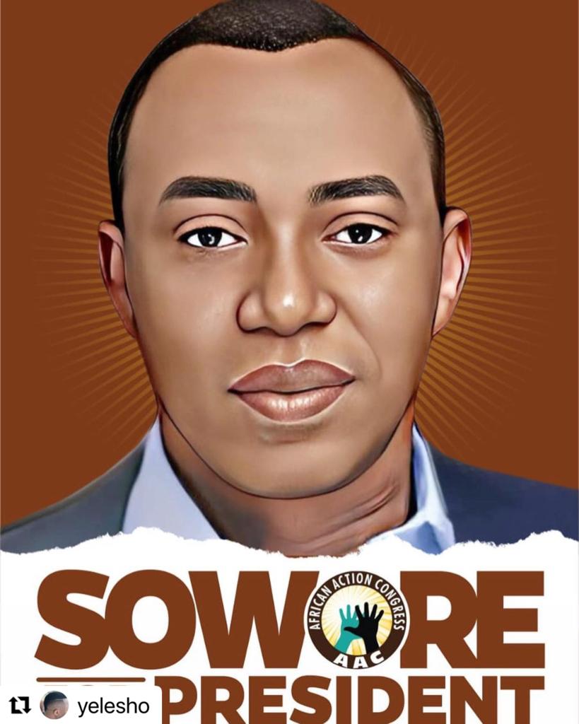 sowore's tweet photo. A message to @Atiku.
We are set to retire all you tired, fake, incompetent, corrupt failed politicians in 2023! #WeCantContinueLikeThis #Sowore2023 https://t.co/8ZAKRI8mi5