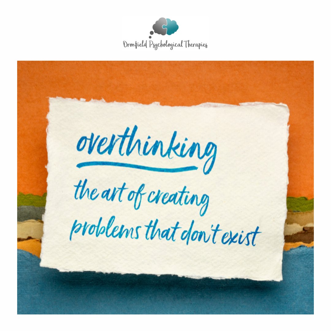 DronfieldPT's tweet image. Overthinking! You are not welcome here! The art of creating problems that don’t exist. It’s never fun. I use mindfulness or stick my earphones in and listen to an audiobook. What do you do? Let’s share ideas. #overthinking #ruminating #catastrophising #worrying