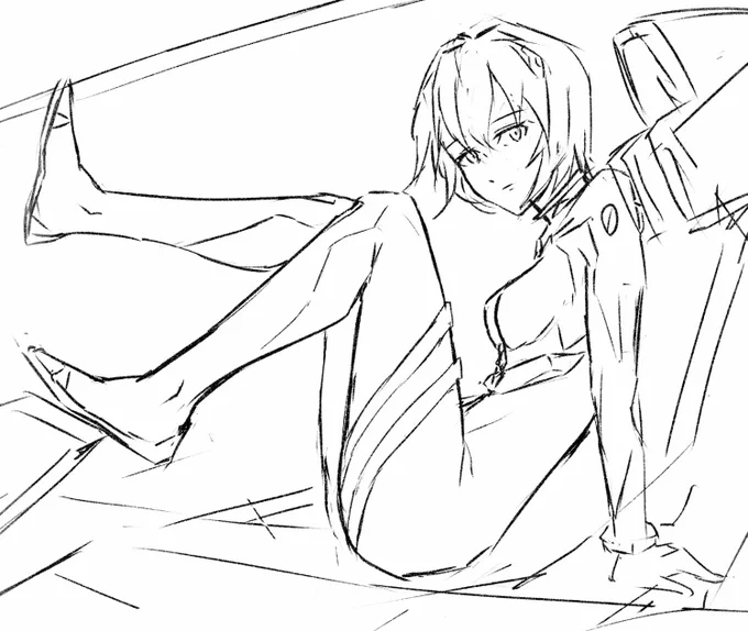 うーん、もう一案描こう
やっぱり尻構図か…. 