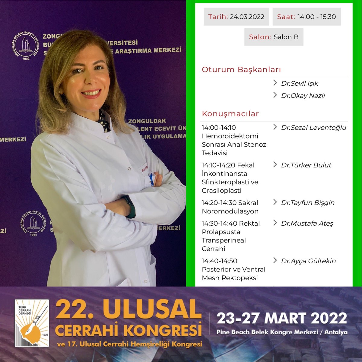 #uck2022 🇹🇷22nd National Congress of Surgery starts today🇹🇷Tomorrow I will show you how I perform laparoscopic ventral mesh rectopexy! PS: The most important step is patient selection!!
@TKRCD_ @turkdiscolrect @turkcerrahi @SoMe4Proctology @me4_so