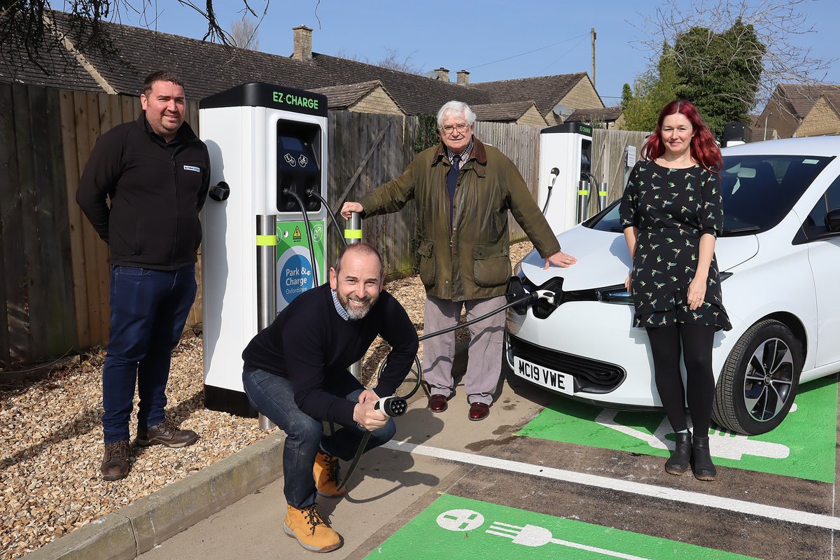 Calling all #electricvehicle drivers in and around #Witney... by the start of April, you'll be able to come and plug in at our new Park and Charge Hub, with 16 state-of-the-art, locally built fast chargers imminently OPEN and ready for use: bit.ly/3wD0zXk

#Oxfordshire