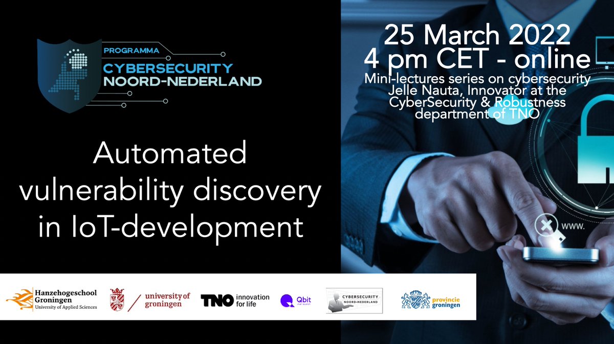RugStep's tweet photo. FUZZING is a new technique for vulnerability scanning! Join us on Friday 25th March for another cybertalk where Jelle will explain the main concepts behind the fuzzing technique and how it is used to discover bugs. Please register here:https://t.co/F5XjRaZkni
@CybersecurityNN https://t.co/YJoWcZe1TE
