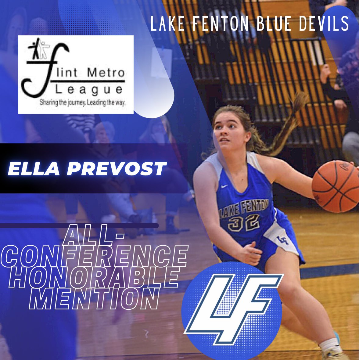 Sophomore, Ella Prevost, our spot up deadeye.