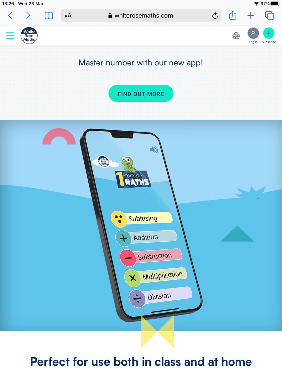 MRPAyear1A's tweet image. There is a great free app that you can download. White Rose 1-minute maths. The children really enjoy using it in class for speedy recall of number bonds to 10 and 20.
