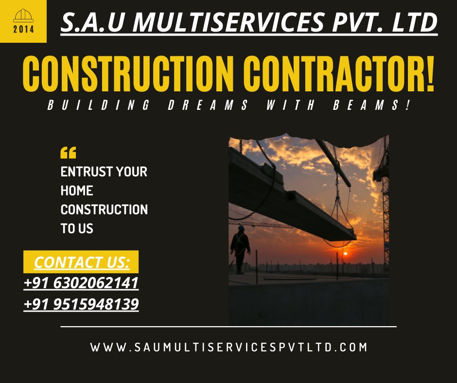 CONSTRUCTION CONTRACTOR!! Contact @SAUMULTISERVICE for More Information #saumultiservicespvtltd #saumultiservices #SAU #constructioncompany #constructioncontractor #civilservices #construction #consultingservices