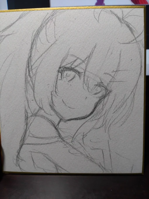 下描き。今日はもう飽きたから別のことしよ 