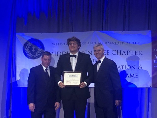 FHSAdmiralsFB's tweet photo. Congratulations @FisherA_ for being named the @fhsflagship Scholar Athlete by @NFFofMiddleTN. Excellence on the field and in the classroom. 4.68GPA/33ACT. @StanfordFball getting a great one!! @NFFNetwork https://t.co/6oQPJrM3JS