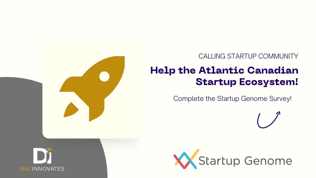 Join the global startup ecosystem research with @startupgenome. Complete this survey to help assess the #AtlanticCanada startup ecosystem: survey.startupgenome.com/gser2022?partn… 
#startupecosystem #startupgenome