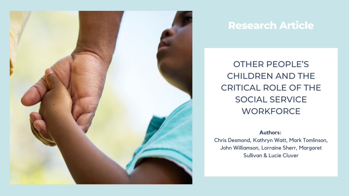 "Caring for children is a balancing act best done by those close to them."

In this article led by <a href="/mpc_sa/">Chris Desmond</a>, @markskeptic &amp; other co-authors highlight the importance of supporting families to support children &amp; the vital role of social services in doing so

lifecoursehealthresearch.org/resources