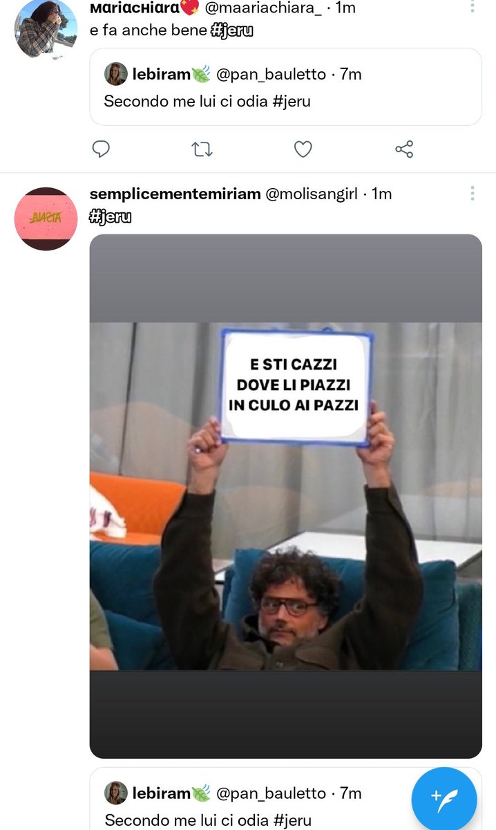 RobPcch28's tweet photo. Vedo che non è cambiato nulla😂 #jeru https://t.co/27x8XYdM1P