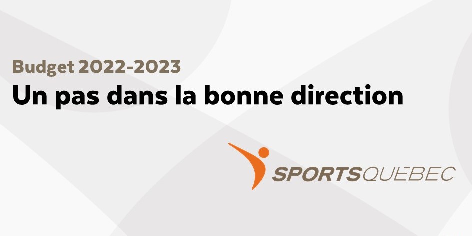 « Il s’agit d’un pas dans la bonne direction mais il reste beaucoup à faire pour répondre aux besoins criants. Une relance du milieu sportif est cruciale et contribuera au bien-être de la population. » - Isabelle Ducharme, DG, SPORTSQUÉBEC
Communiqué: bit.ly/3uiBpuE