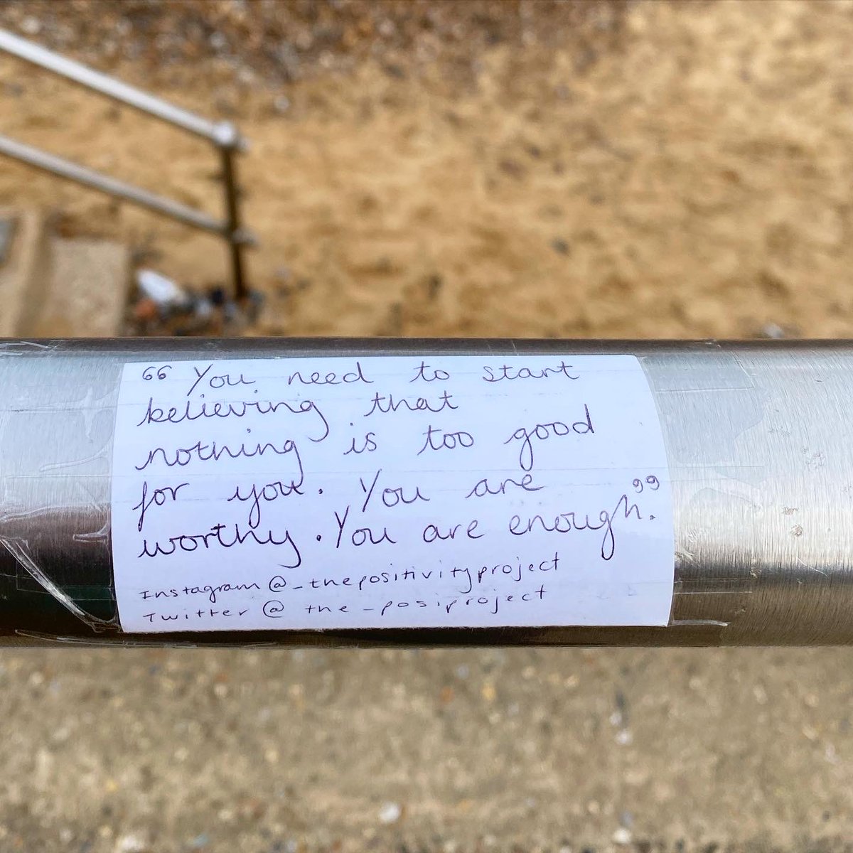 the_posiproject's tweet photo. “You need to start believing that nothing is too good for you. You are worthy. You are enough.”
Left near @southwoldpier https://t.co/3aW0x2pVf7