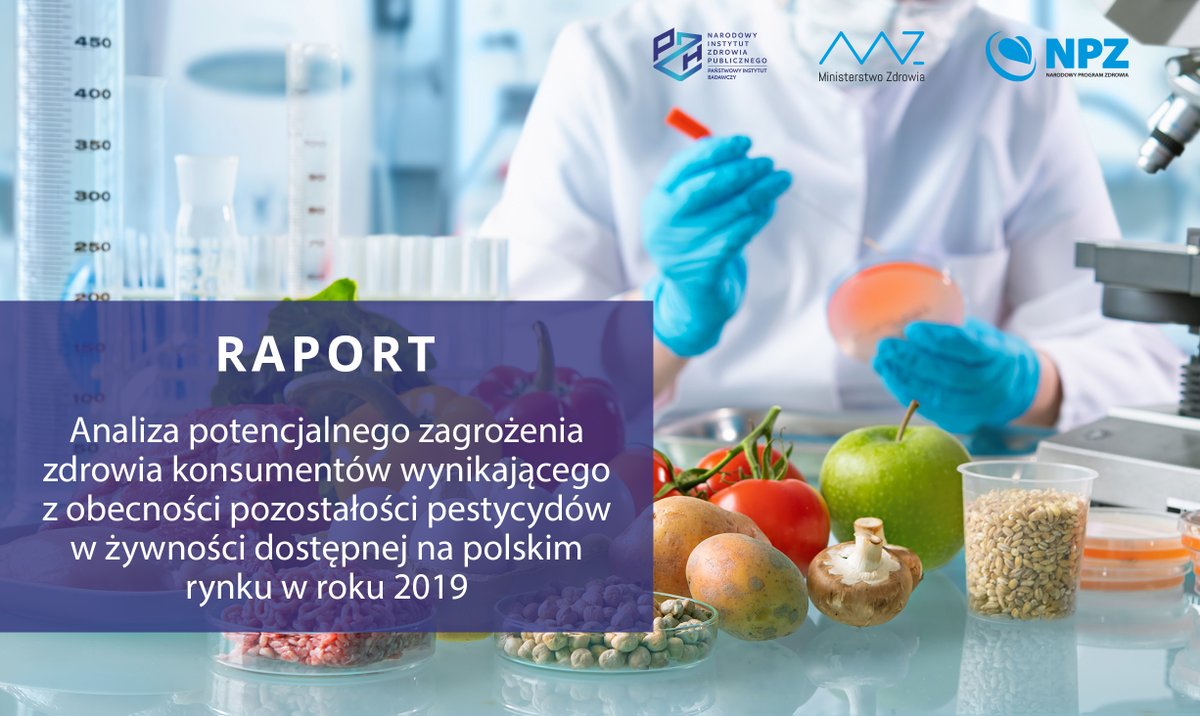 Czy żywność dostępna na krajowym rynku w 2019 r. była bezpieczna? Jakie pestycydy wykrywano najczęściej i czy ich stężenia przekraczały najwyższe dopuszczalne poziomy? W jakich produktach najczęściej stwierdzano pozostałości pestycydów? Przeczytaj raport: pzh.gov.pl/download/30180/