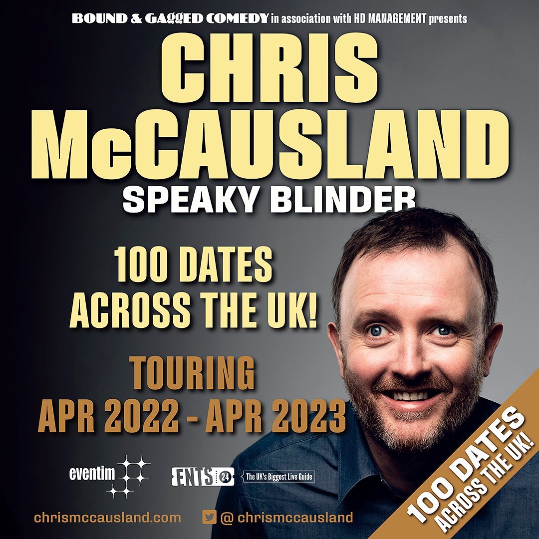 bound_andgagged's tweet photo. Next month @chrismccausland launches his epic year-long #SpeakyBlinder tour!
Due to HUGE demand, we've added EXTRA dates!
Snap up a ticket before they sell out!
https://t.co/VDThDgdJv1 https://t.co/te7NhcpuzV