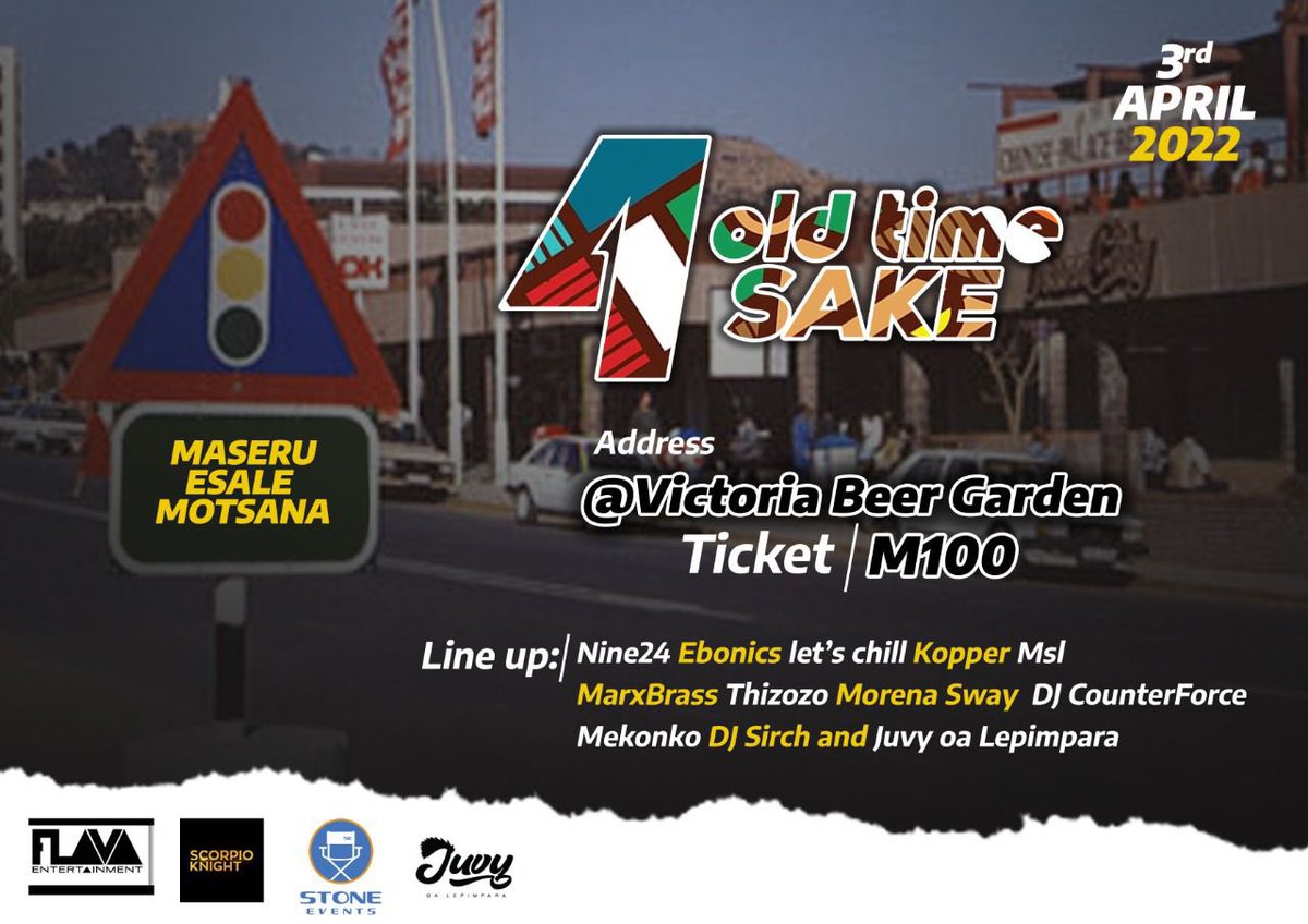 “Ayo oa ntšoantša bafanas,
Botsa kanna ke tumme bafanas,
Superstar countrywide now they love us (they’re lovers😜),
Tinted windows on my beamer ba re harrasa,
Re li owner re patala li salary…” - <a href="/Juvyoalepimpara/">Last Nomoro</a>  

New stage set out at Vicky Beer Garden in a bit! See you there