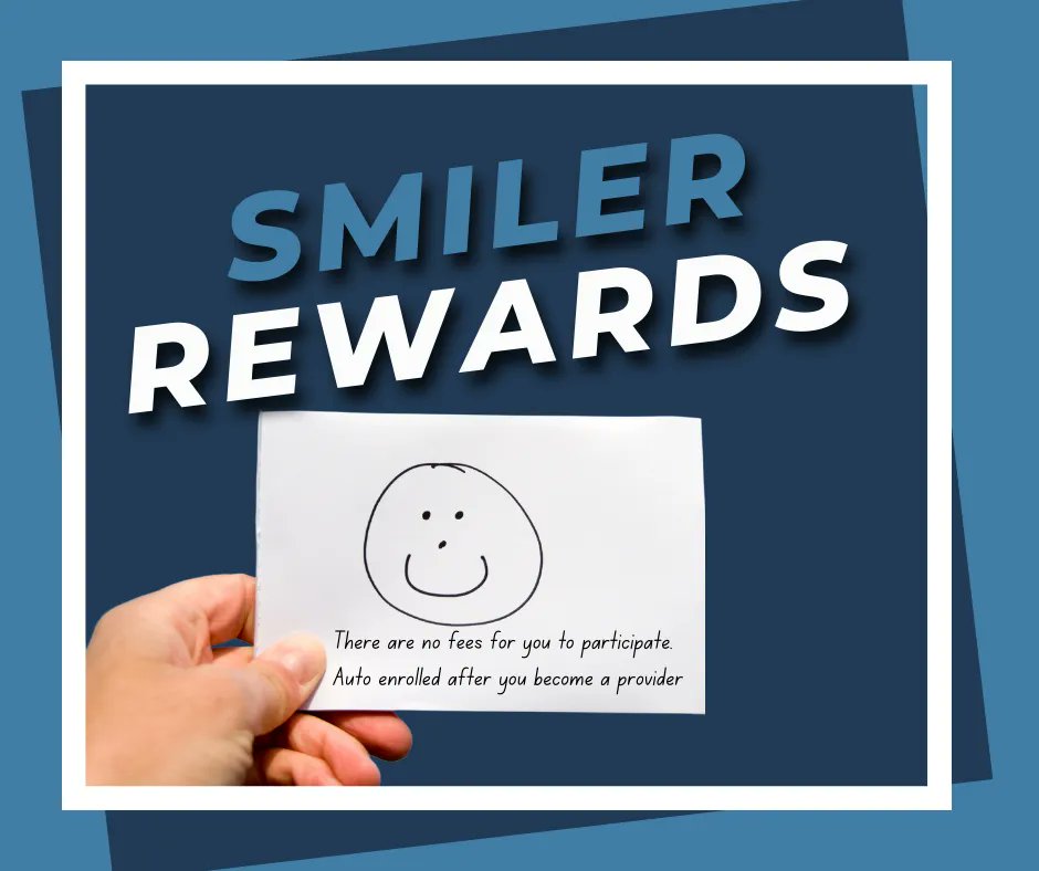 Our Smiler Reward program is our way of saying Thank You to all our Providers! Learn more: buff.ly/2WHRbBT