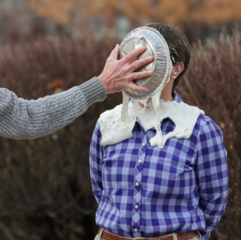 This was our HSCI Club Pie-A-Professor winner last year, Dr Steele. Our finalists this year? Dr Abbey (KSS), Dr Armstrong (Physics), Darby Carlson (Biology), Dr Fritson (Psychology), Dr Thomas (Chemistry), and Dr Vail (History). WHO GETS YOUR VOTE?! #UNKHealthSciences #UNKCAS