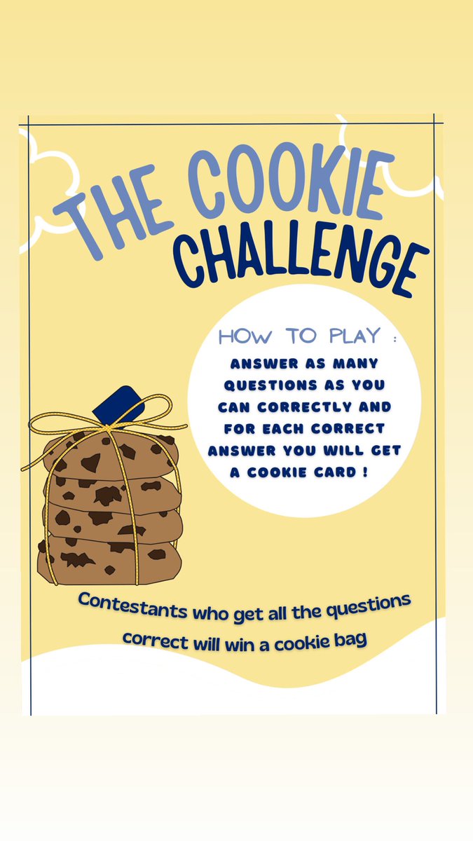 AUWAmbassadors's tweet photo. Come to the AUW Exhibition on the 26th &amp; 27th of March to take part of the cookie 🍪challenge! The questions will be related to the exhibition so stay alert. We hope to see you there.💛🌼 https://t.co/OraIWGIMgm