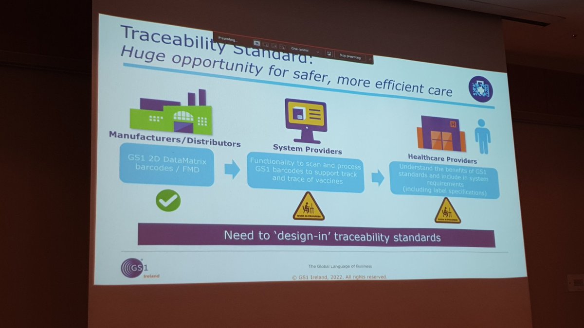 GS1Ireland_hc's tweet image. There is a huge opportunity for #safermoreefficientcare #interoperability through designing in #traceability #standards the time to get started is now!