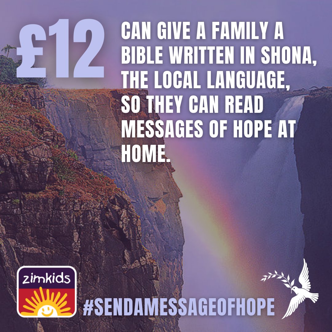Zimkids's tweet photo. 🌈 Our Easter appeal is all about giving an extra boost to the relational side of our work.
A £12 donation can ensure we can gift one our families with a bible written in their local dialect, Shona, so they can read the bible together at home 📖✝️
https://t.co/HfYIbkZ8sW https://t.co/AZl7Hd8kUn