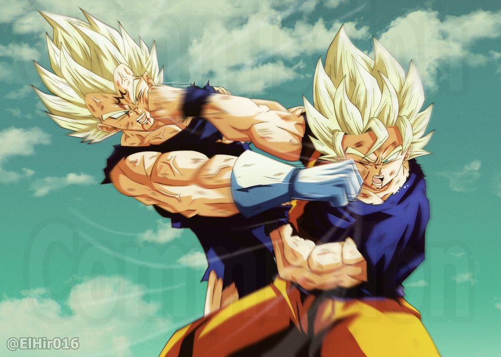 Goku vs. Majin Vegeta - Dragon ball z