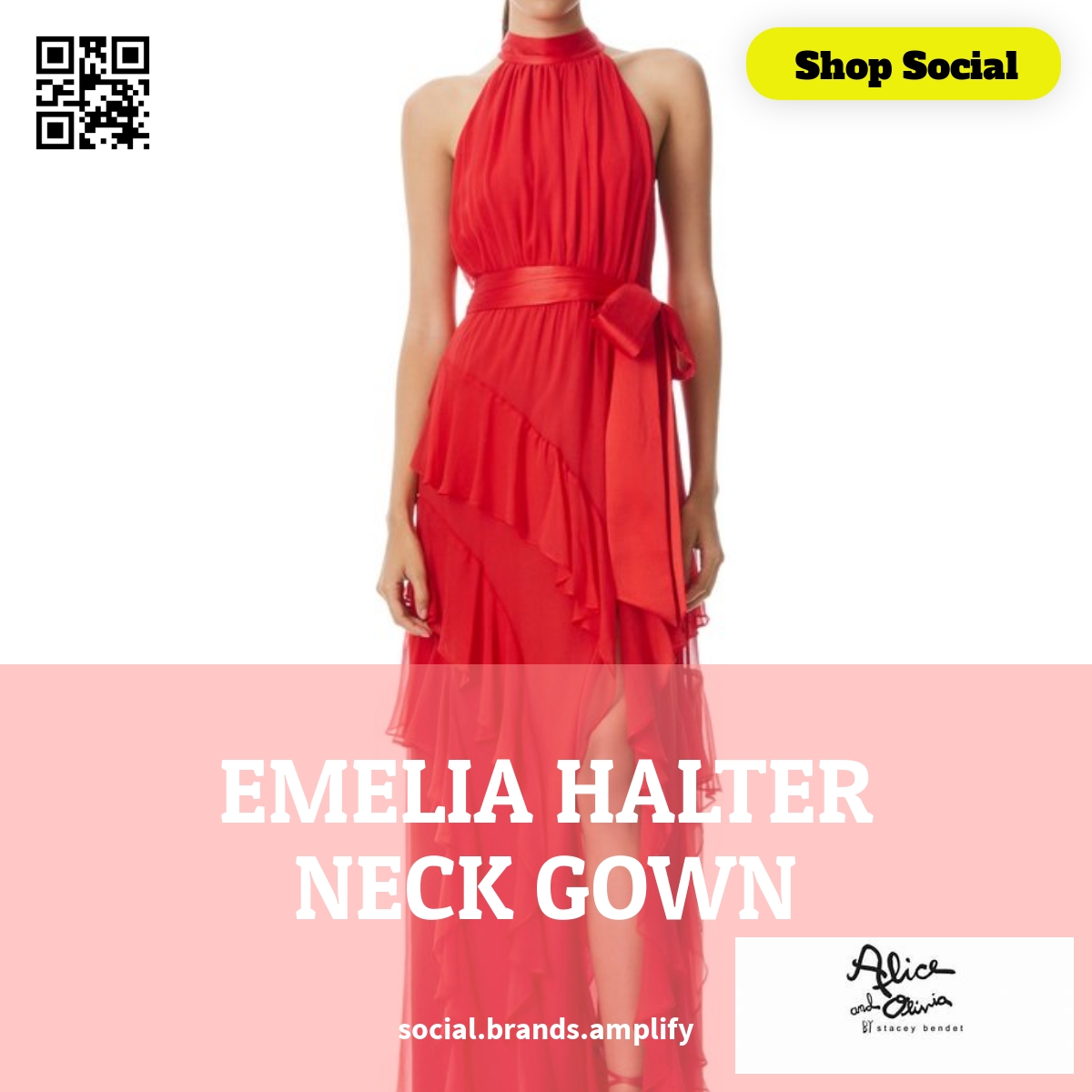 reckoon1's tweet image. This showstopping poppy red gown is the perfect way to show off your curves! aliceandolivia.com/emelia-halter-… social.brands.amplify #fashion