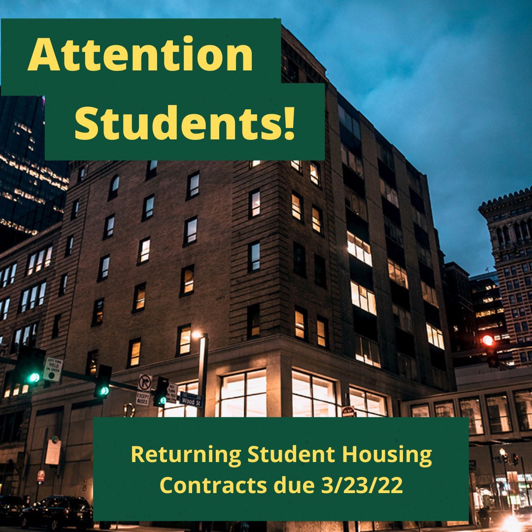 PPUStudentLife's tweet photo. Living on campus next year? Your housing contracts are due TODAY! https://t.co/1l51BSGxW6