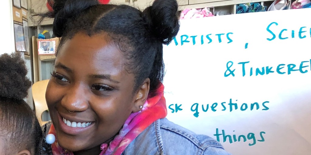Explore the Tinkering Together Reflections resources to meet Jonshā Harris. Learn about her tinkering and making practice with preschoolers. tinkeringtogether.org/jonsha-harris/ 
#Tinkering #STEAM #Children #NSFfunded