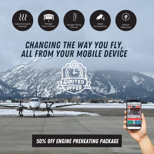 The HangarBot Ecosystem of products are designed to streamline ground operations and get you in the air faster. Take advantage of this limited time offer of 50% OFF the Engine Preheating Package.

Visit aircraftspruce.com/catalog/fbpage…

#Sale #EnginePreheat #Aviation #Plane