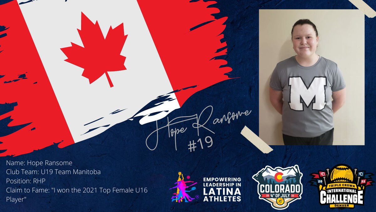 COSparkFire's tweet photo. 🚨Roster Highlight 🚨 Announcing the first 4 members of Team Canada 16u who are playing in the TC International Challenge! 🇨🇦🌏🥎#COSparkFire  #IPlayTCS

Check out the Roster 👉https://t.co/MmHriwInzM https://t.co/gcOeudcCzv