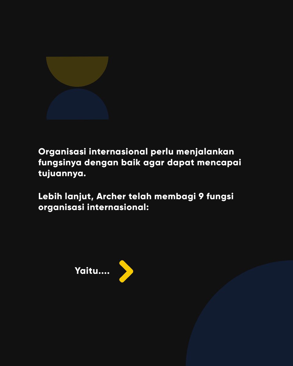 ir_corner's tweet photo. Haii, sobat HI-ers! Tahu kah kamu kalau aktor dalam Hubungan Internasional beragam loh! Gak melulu tentang negara, tapi ada juga Organisasi Internasional.

Kali ini ada postingan menarik tentang peran dan fungsi Organisasi Internasional. Simak di informasinya skuyy!

#IRCorner https://t.co/hLAc42Wyq4
