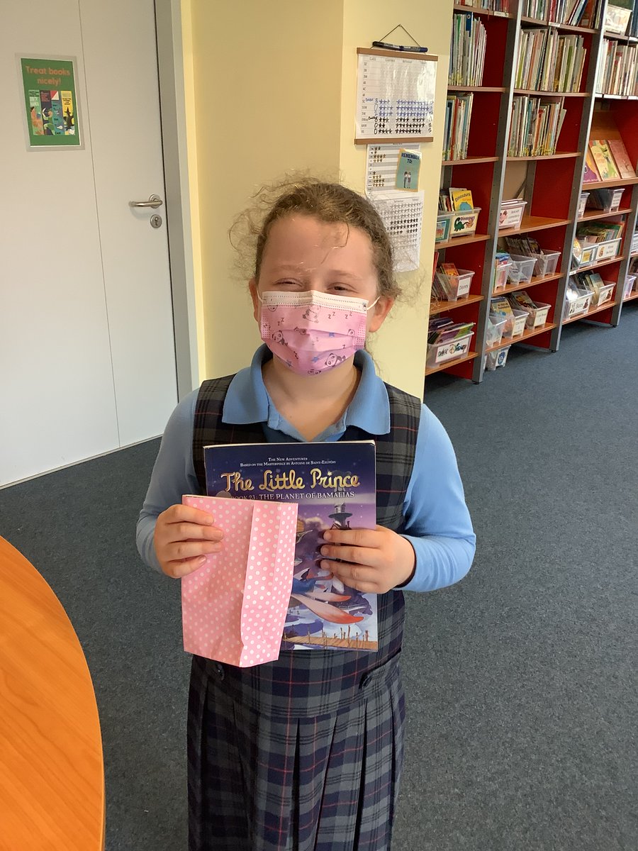 When it rains, it pours. Another Golden Ticket winner from Y3 her. Her book review included a mighty good picture of The Little Prince fighting a snake 🐍