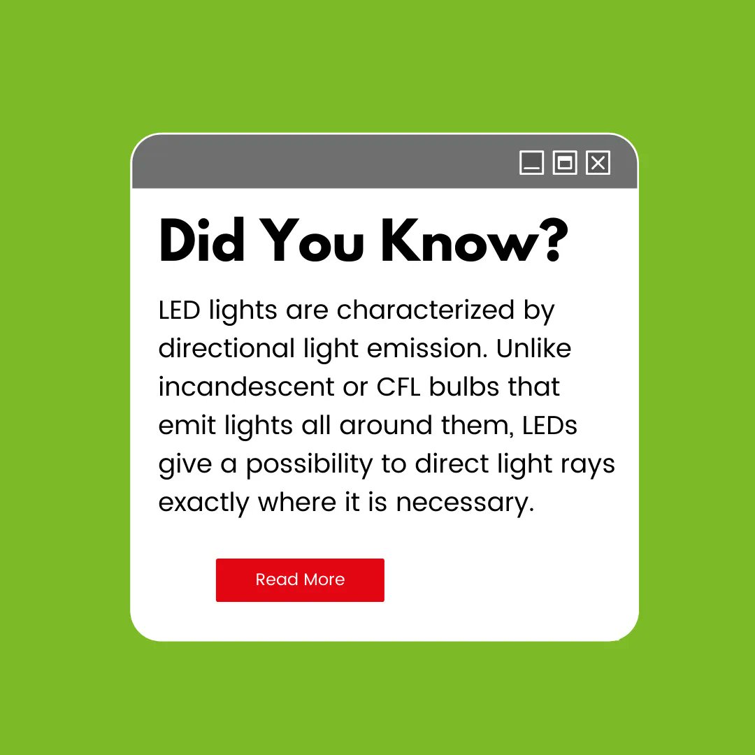 LEDSwitchover's tweet image. FACT OF THE DAY 😍💡

#LED #ledswitchover #ledlight #lightbulb #DidYouKnow
#emission #cflbulb #CFL #lighting #factoftheday