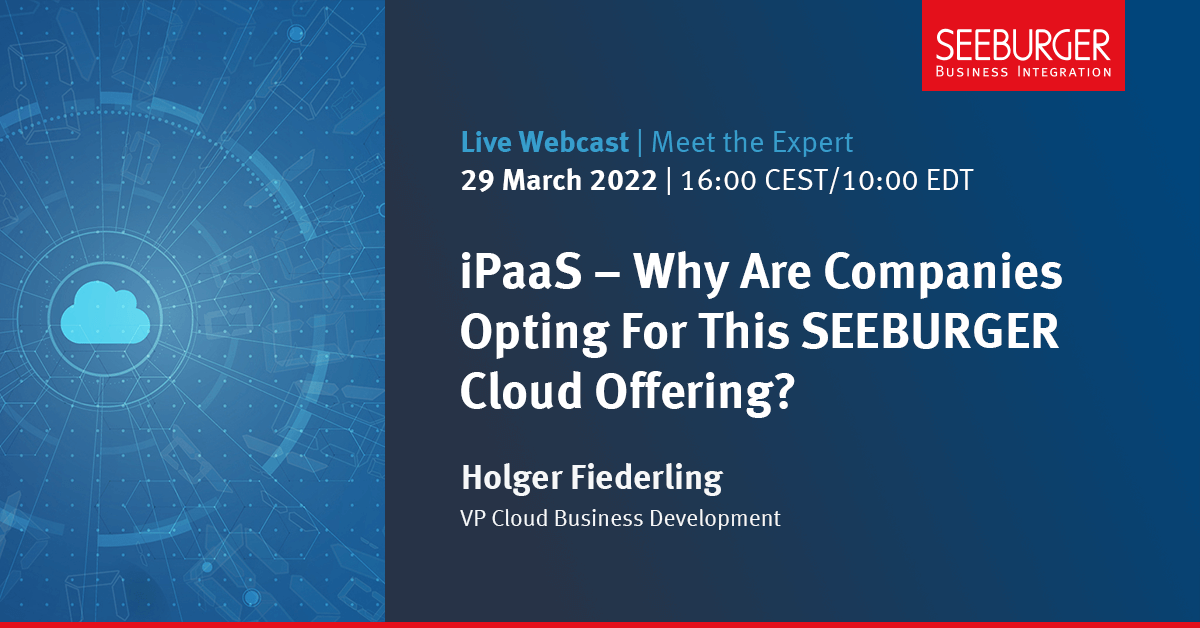 SeeburgerNews's tweet photo. #iPaaS grows in popularity as companies appreciate the flexibility iPaaS provides.

In the ⚡️ #SEEBURGER iPaaS model ⚡️, many users found what they had been sorely missing.

Register for the Meet the Expert webcast:
📅 29 March | 16:00 CEST / 10:00 EDT
➡️ https://t.co/R5QyjuXTz4 https://t.co/fO6lcRm7Dt