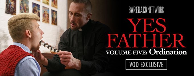 Clerical Cock Is Good For Body & Soul in BAREBACK NETWORK's Fulfilling New HD Exclusive 'YES FATHER (#5):