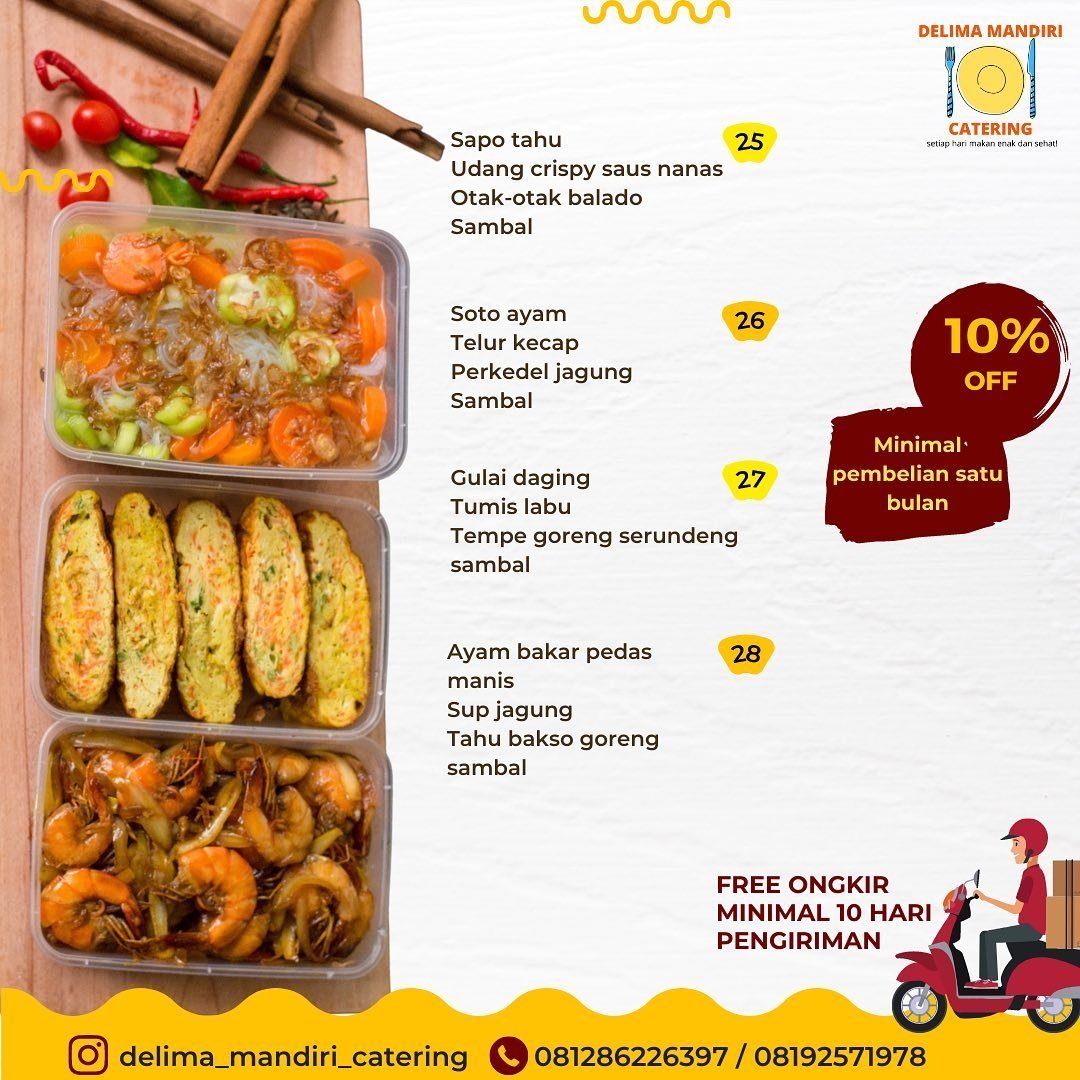 novalauliady's tweet photo. Kamu di jaksel, jakbar, atau tangsel dan repot masak untuk sahur dan buka puasa? Catering harian di aku aja di Delima Mandiri Catering :) 

yuk tanya tanya atau langsung pesen di https://t.co/DsgPHmrpt4

❤❤❤💕🍛🍜🥗🍲🥘🍳 https://t.co/S0ki5xX1zw