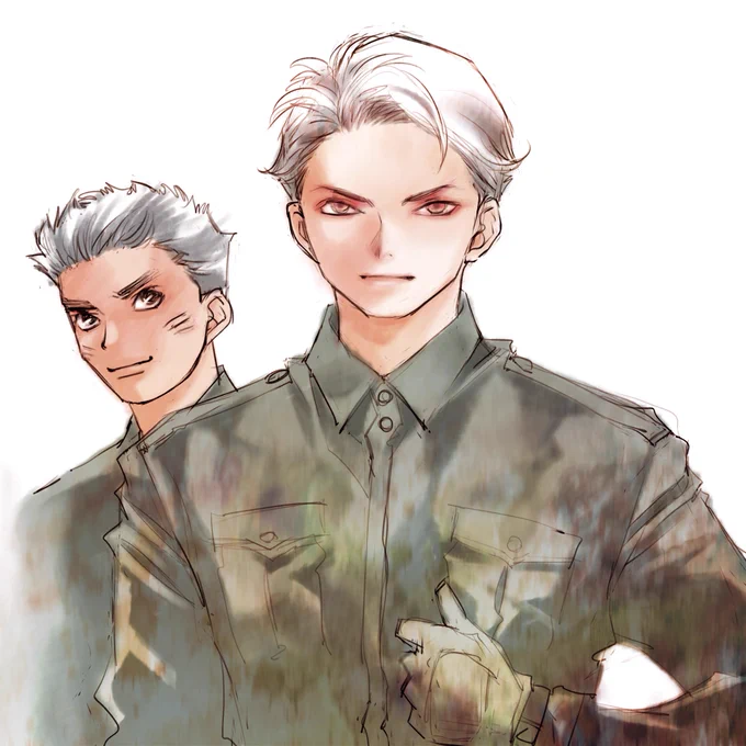 今日はテテとねぎ村の擬人化版でも #赤々丸 