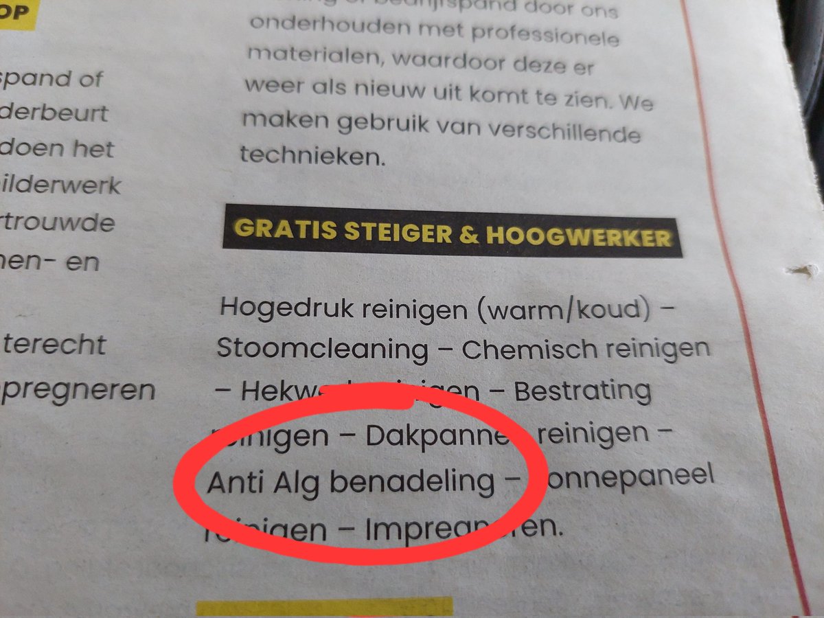 Als alg voel je jezelf zo nu natuurlijk helemáál niets meer waard...😔
<a href="/Taalvoutjes/">Taalvoutjes</a>