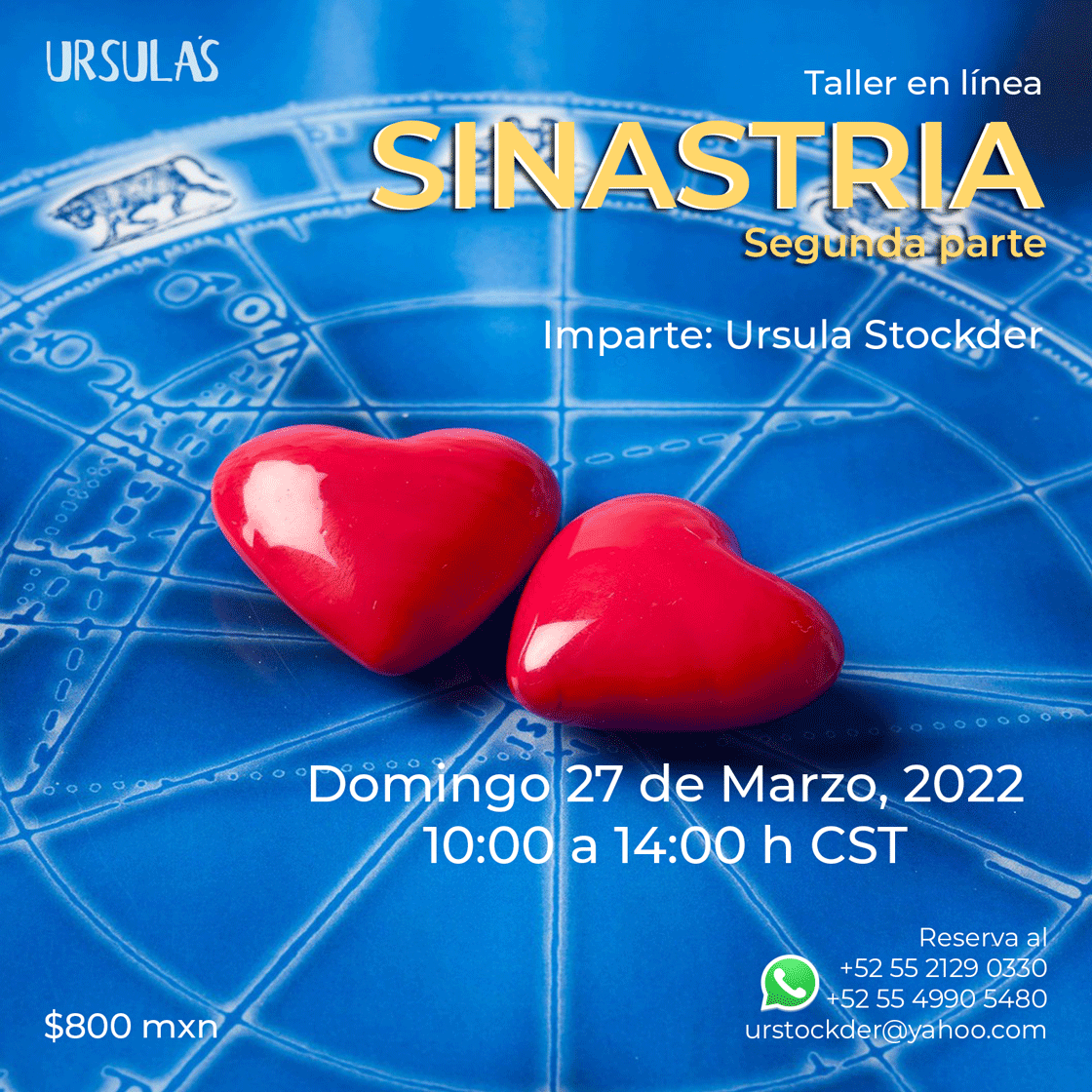 Sinastría, 2a parte✨ Domingo 27 de Marzo, 10 am - mailchi.mp/cc8a13f6722f/s…