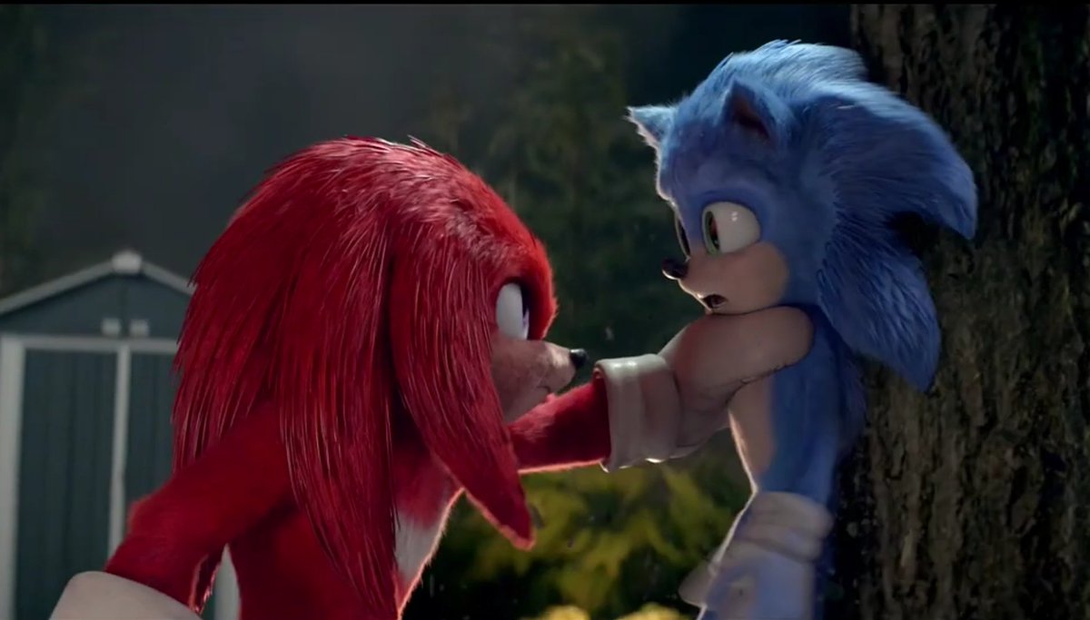 HeroicSandvich's tweet photo. Caption this. Sonic vs Knuckles edition https://t.co/HZtsC5wGFB