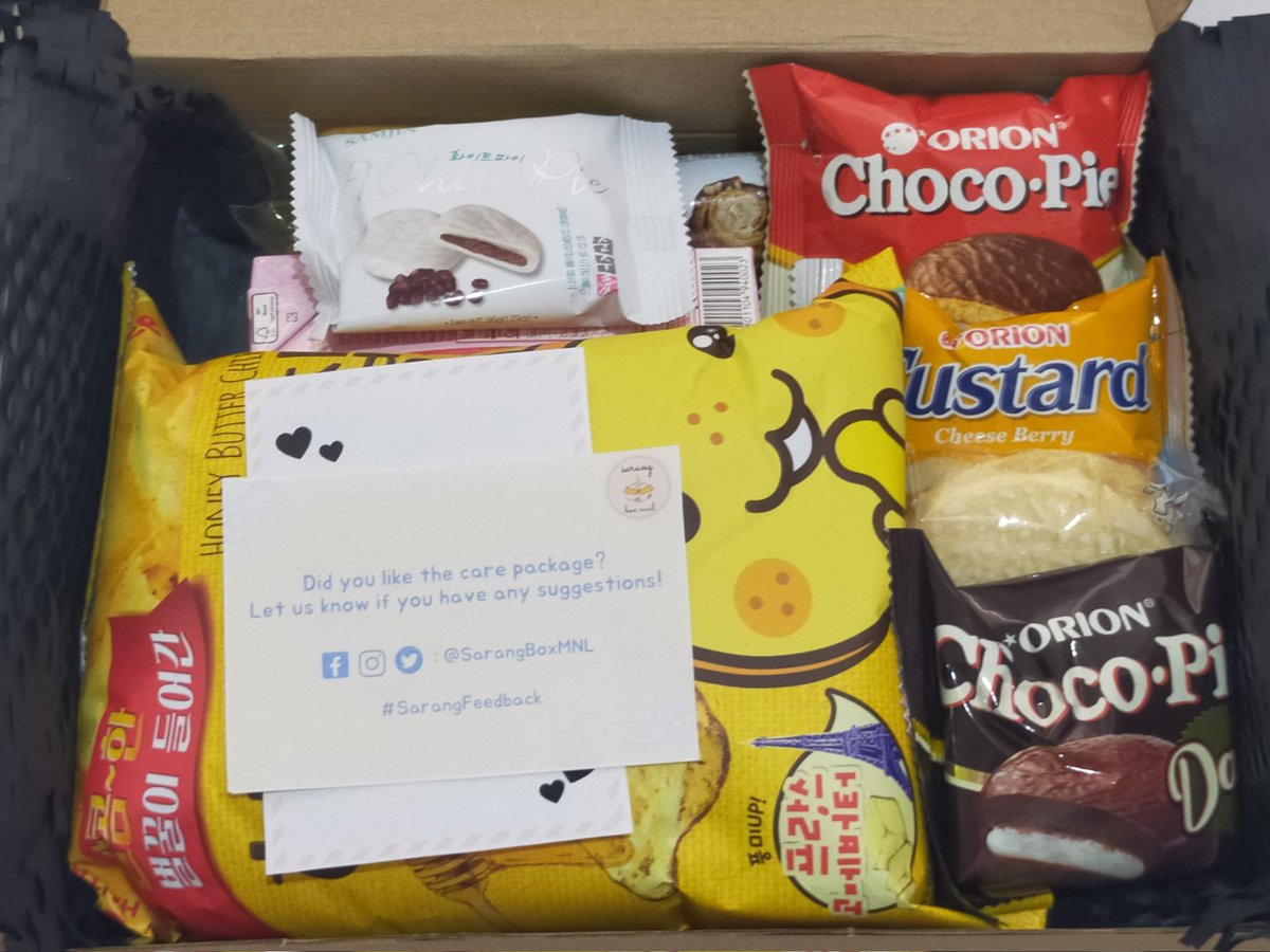 thank you for packing my package well, <a href="/sarangboxmnl/">Sarang Box MNL 💝 wts lfb care package</a>; it arrived securely and i enjoyed the snacks. thank you <a href="/0001hee/">nana</a>, for this present as well ! ^_^  #SarangFeedback