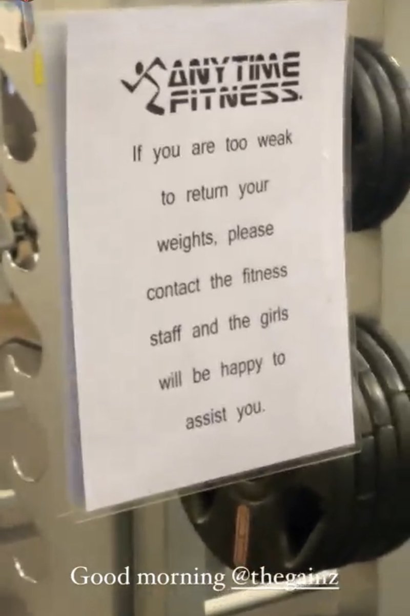 thega1nz's tweet photo. Every gym needs this 😂 https://t.co/gkGntcZm1E