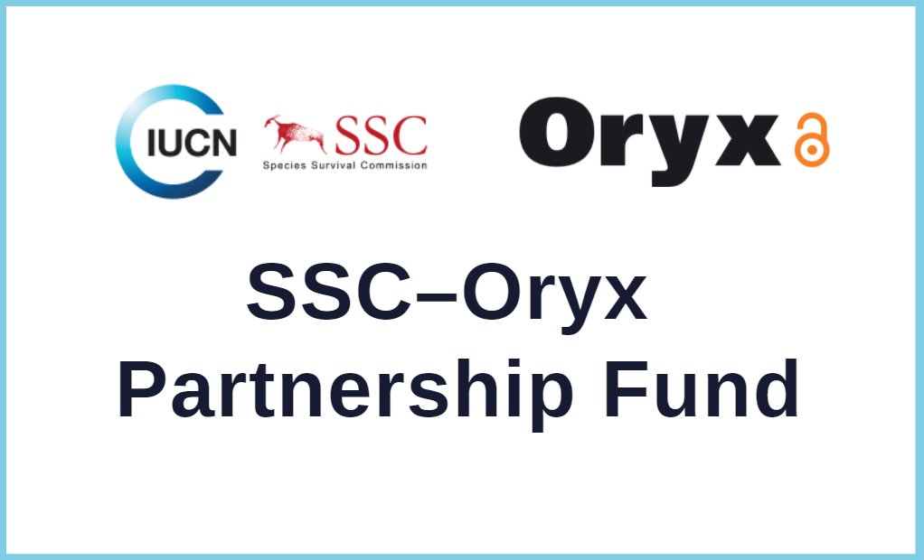 The <a href="/IUCNssc/">IUCN Species Survival Commission</a> Chair’s Office &amp; Oryx are delighted to announce the SSC–Oryx Partnership Fund, which will cover the #OpenAccess publication costs of articles authored by SSC members.

For more information visit: oryxthejournal.org/about/open-acc…