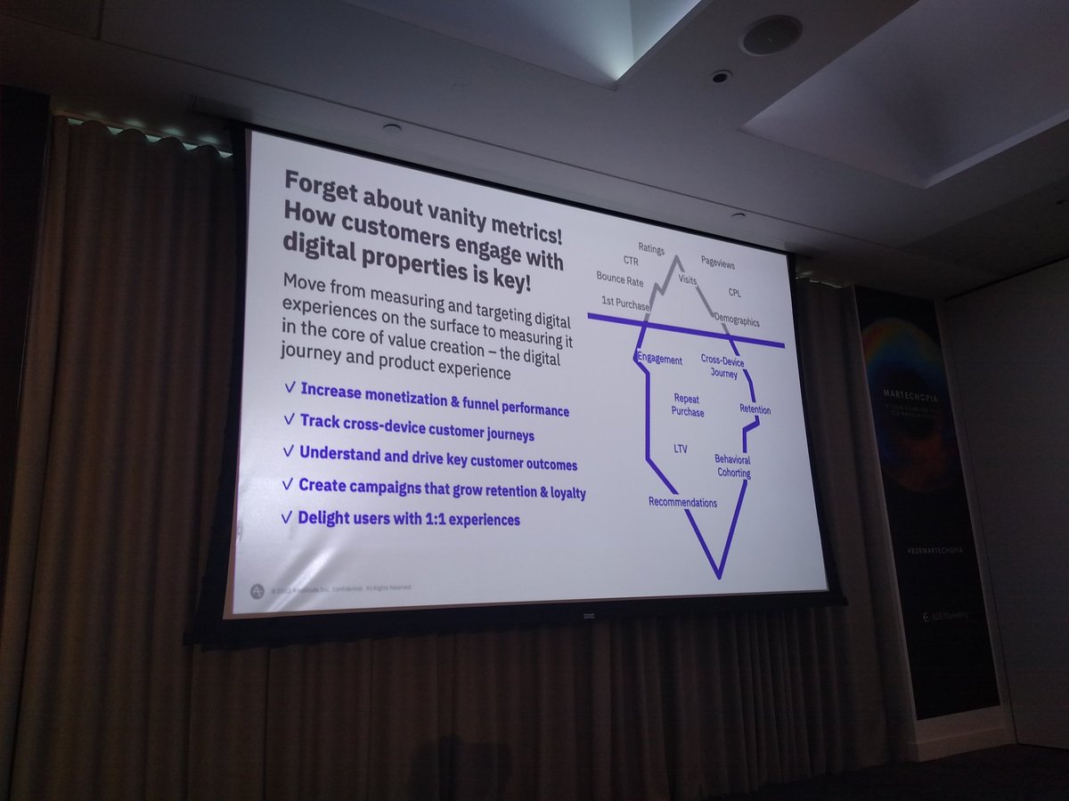 ShaneRddng's tweet photo. Wise words from @Amplitude_HQ the REALLY valuable data that marketers need to understand and use, is the product experience. #Martechopia @MarketingB2B https://t.co/1HG0jbGPmR