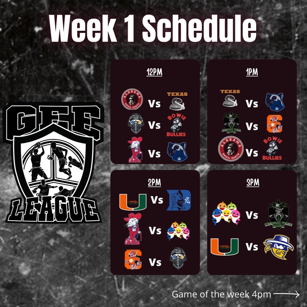 TheGeeLeague's tweet photo. Season 04 we’re back this Saturday https://t.co/FZevzh5qRB