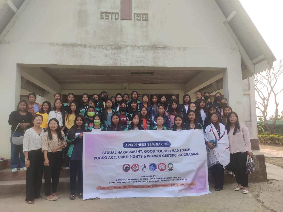 beti_mon's tweet photo. Awareness on sexual harassment,good touch/bad touch,POCSO, child rts &amp; women centric programs at Chen hqrs on 20th March 2022
BBBP TASK FORCE MON
@nld_srcw 
@DEO_MonDistrict 
@MyGovNagaland https://t.co/qP8g1Co595