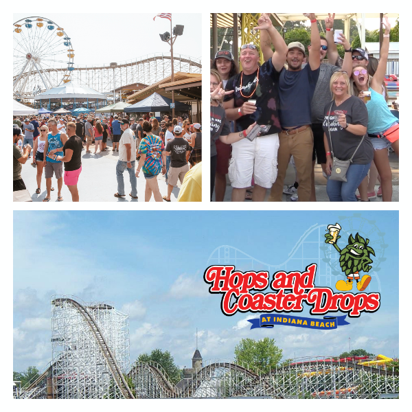 IndianaOnTap's tweet photo. THE WILDEST BEER FEST OF 2022 IS BACK! Hops &amp; Coaster drops will return to historic Indiana Beach on Sat, Sept. 10th! Follow our FB event page in order to receive announcements on the official sales date. RETWEET FOR A CHANCE TO WIN 2 FREE TICKETS! https://t.co/KIwZZwqBs1 https://t.co/xpZZzsE9Wd